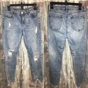 Charlotte Russe distressed jeans